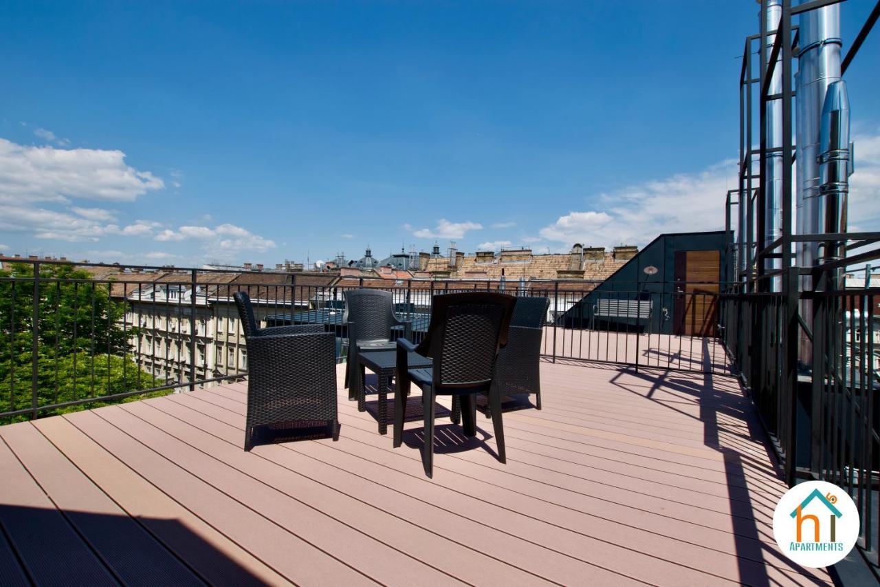 Premium Apartment By Hi5 - Penthouse Studio + Rooftop Budapest Esterno foto